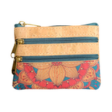 Triple Zipper Coin Purse Mandala