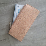 Cork Cart / checkbook Holder Long Wallet CUZ-144