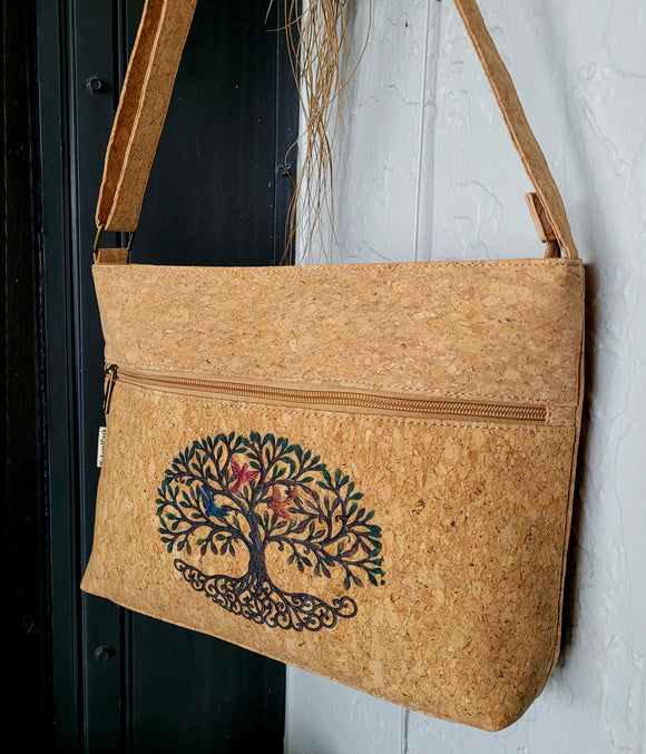 Large Size Cork Shoulder Bag Crossbody 141-1B