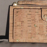 Cork Phone Wallet Wristlet Minimalist Plain CUZ-145