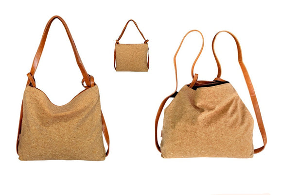 Versatile Cork Shoulder Bag & Backpack SIRT-300