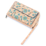 Cork phone wallet cross body with cellphone compartment PHBAG-134